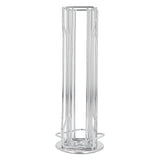 Coffee Capsule Stand 360° Rotation Anti Slip Thick Base Wrought Iron Capsule Pod Holder for Vertuoline 20pods Silver