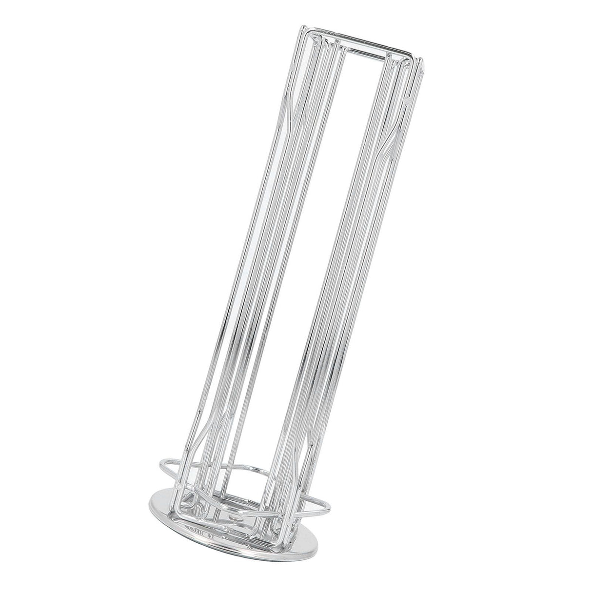Coffee Capsule Stand 360° Rotation Anti Slip Thick Base Wrought Iron Capsule Pod Holder for Vertuoline 20pods Silver
