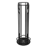 Coffee Capsule Stand 360° Rotation Anti Slip Thick Base Wrought Iron Capsule Pod Holder for Vertuoline 20pods Black - Side View