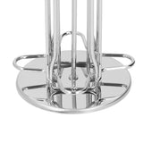 40 Capsule Coffee Pod Holder 360 Degree Rotating Carousel Storage Organizer Dispenser for Nespresso Capsule Silver