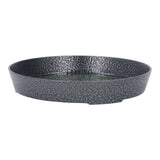Small Tea Tray Complex Pattern Round Alloy Decorative Tea Serving Tray for Home Patio Porch Deck Green