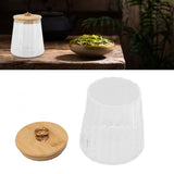 580ml Glass Tea Canister Transparent Food Storage Containers Jars with Airtight Bamboo Lid for Kitchen Counter - Extra Image