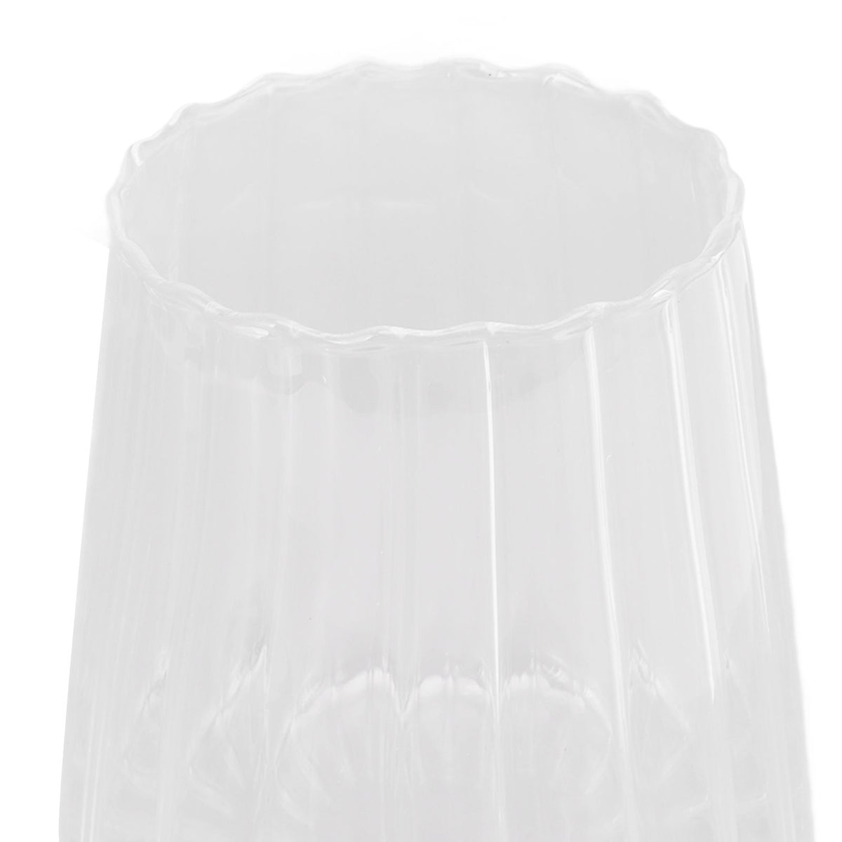 580ml Glass Tea Canister Transparent Food Storage Containers Jars with Airtight Bamboo Lid for Kitchen Counter