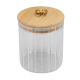 Food Storage Jar Clear Glass Canning Jar Moisture Proof with Sealed Lid for Tea Coffee Sugar Dried Fruit 500ml