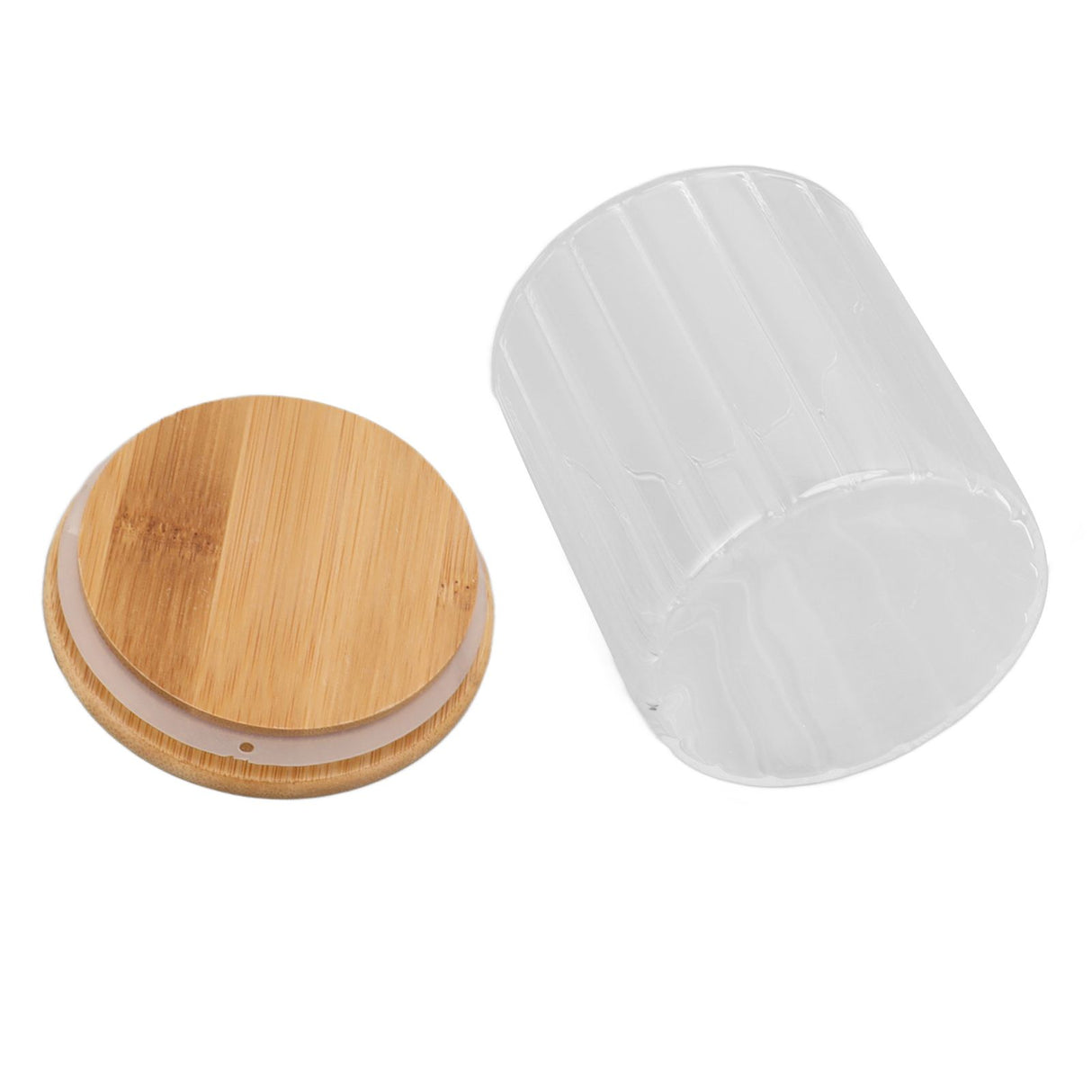 Food Storage Jar Clear Glass Canning Jar Moisture Proof with Sealed Lid for Tea Coffee Sugar Dried Fruit 500ml