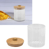 Food Storage Jar Clear Glass Canning Jar Moisture Proof with Sealed Lid for Tea Coffee Sugar Dried Fruit 500ml - Extra Image