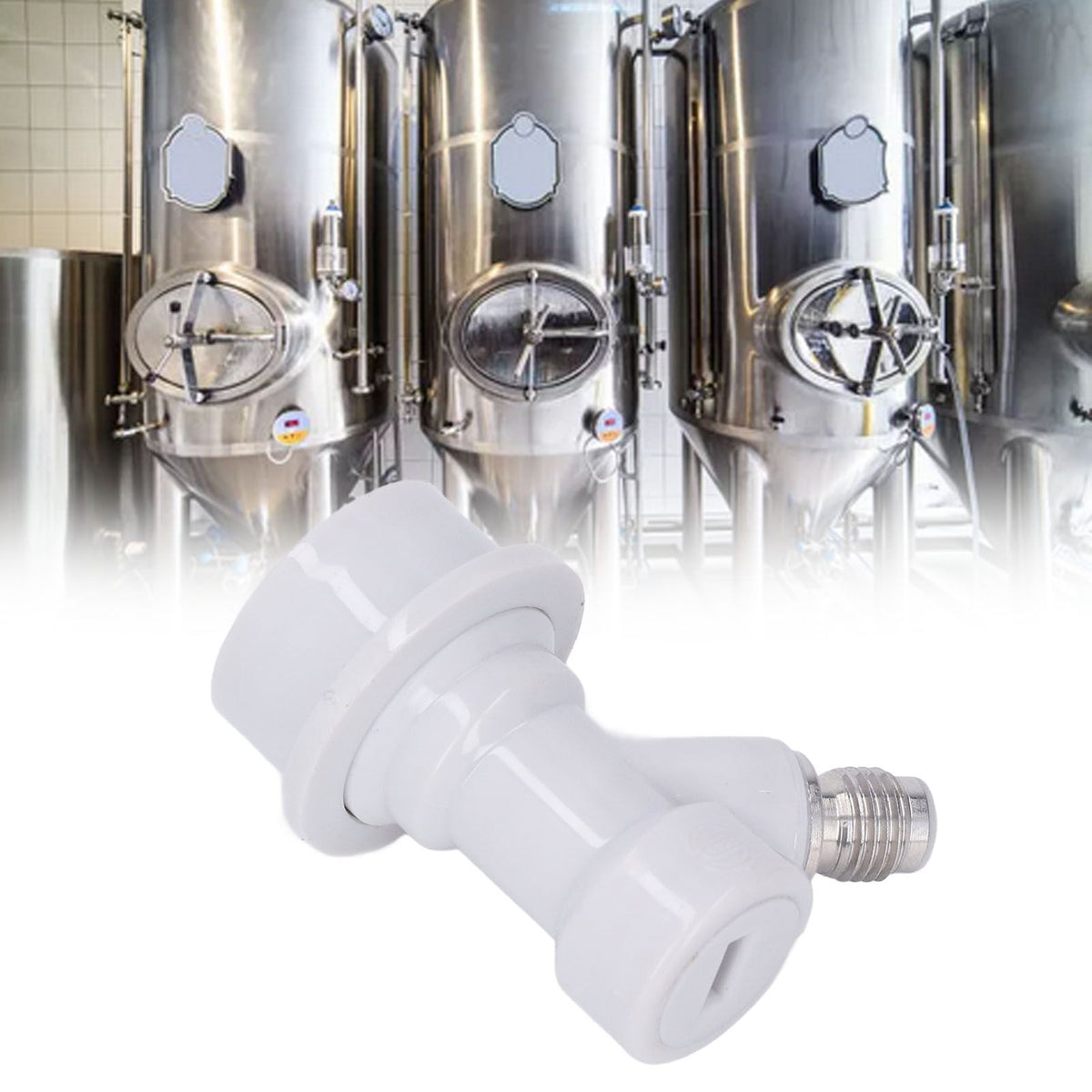 Ball Lock Beer Keg Disconnect Stainless Steel Leak Free Rustproof Barbed Ball Lock Fitting for Beverages Dispensing