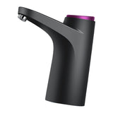 Water Bottle Dispenser BPA Free Quiet 4W 1200mAh Battery Portable Automatic Drinking Water Pump for Home Office Black - Side View