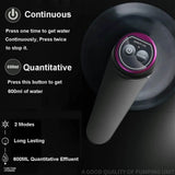 Water Bottle Dispenser BPA Free Quiet 4W 1200mAh Battery Portable Automatic Drinking Water Pump for Home Office Black