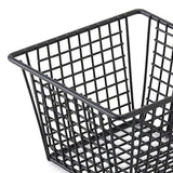 Fryer Basket Iron French Fry Holder Frying Strainer with Handle for Restaurant Home Black - Close-Up Angle