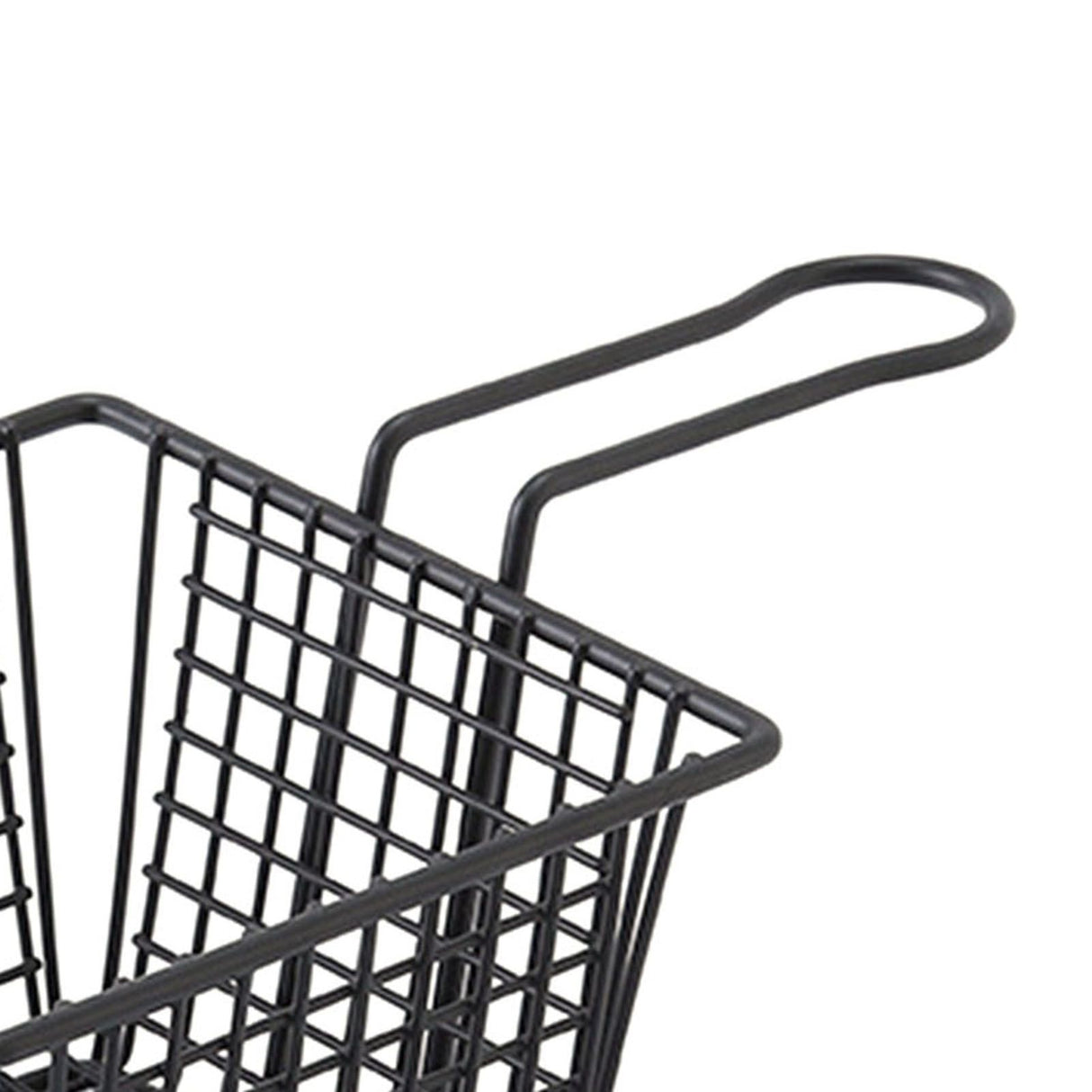 Fryer Basket Iron French Fry Holder Frying Strainer with Handle for Restaurant Home Black