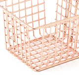 Fryer Basket Iron French Fry Holder Frying Strainer with Handle for Restaurant Home Rose Gold
