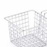 Fryer Basket Iron French Fry Holder Frying Strainer with Handle for Restaurant Home Electroplating Color - Close-Up Angle
