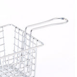Fryer Basket Iron French Fry Holder Frying Strainer with Handle for Restaurant Home Electroplating Color - Extra Image