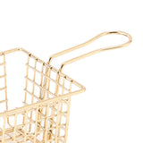Fryer Basket Iron French Fry Holder Frying Strainer with Handle for Restaurant Home Imitation Gold - Extra Image