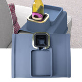Sofa Armrest Cup Holder Tray Silicone Multifunctional Insulated Shelving Home Supplies - 45-Degree Angle