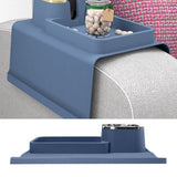 Sofa Armrest Cup Holder Tray Silicone Multifunctional Insulated Shelving Home Supplies - Rear View