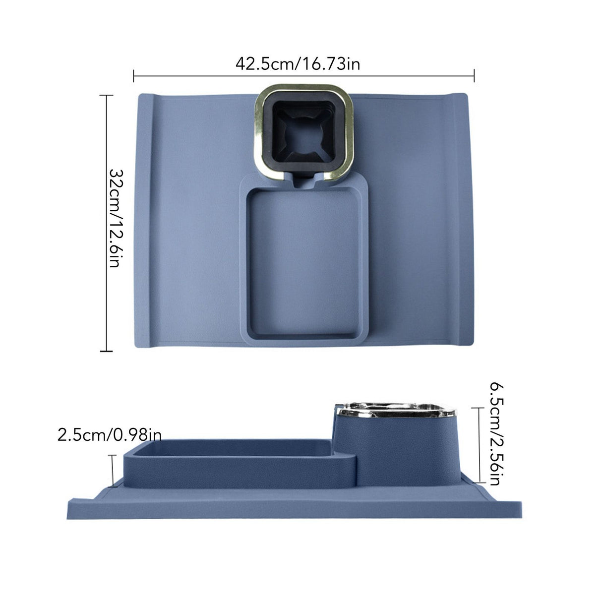 Sofa Armrest Cup Holder Tray Silicone Multifunctional Insulated Shelving Home Supplies