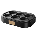 6 Hole Egg Frying Pan Nonstick Breakfast Pot Multifunctional Breakfast Maker Hamburger Machine Without Pot Cover - Side View