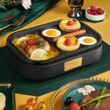 6 Hole Egg Frying Pan Nonstick Breakfast Pot Multifunctional Breakfast Maker Hamburger Machine Without Pot Cover - Extra Image