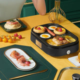 6 Hole Egg Frying Pan Nonstick Breakfast Pot Multifunctional Breakfast Maker Hamburger Machine Without Pot Cover - Extra Image