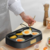 6 Hole Egg Frying Pan Nonstick Breakfast Pot Multifunctional Breakfast Maker Hamburger Machine Without Pot Cover - Extra Image
