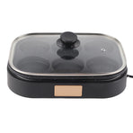 6 Hole Egg Frying Pan Nonstick Breakfast Pot Multifunctional Breakfast Maker Hamburger Machine With Pot Cover
