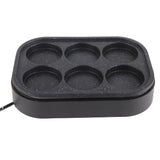 6 Hole Egg Frying Pan Nonstick Breakfast Pot Multifunctional Breakfast Maker Hamburger Machine With Pot Cover