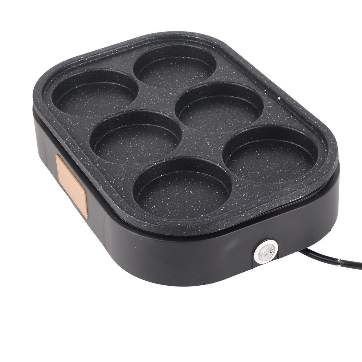 6 Hole Egg Frying Pan Nonstick Breakfast Pot Multifunctional Breakfast Maker Hamburger Machine With Pot Cover