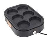 6 Hole Egg Frying Pan Nonstick Breakfast Pot Multifunctional Breakfast Maker Hamburger Machine With Pot Cover - Extra Image