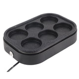 6 Hole Egg Frying Pan Nonstick Breakfast Pot Multifunctional Breakfast Maker Hamburger Machine With Pot Cover