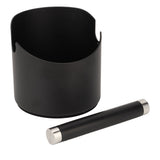 Coffee Knock Box Stainless Steel Coffee Grounds Knock Box with Knock Bar for Cafes Western Restaurants Bars Home Kitchen