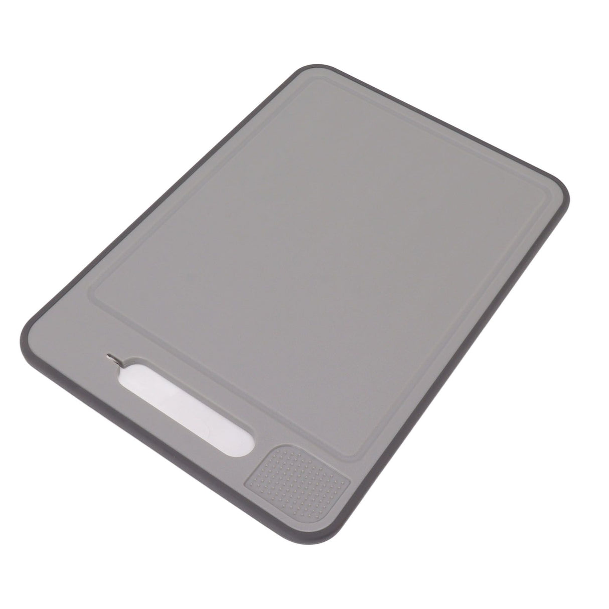Defrosting Tray Double Sided Grinding Thawing Cutting Board with Sharpener for Frozen Meat Grey