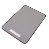 Defrosting Tray Double Sided Grinding Thawing Cutting Board with Sharpener for Frozen Meat Grey