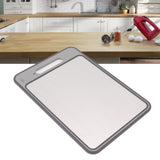 Defrosting Tray Double Sided Grinding Thawing Cutting Board with Sharpener for Frozen Meat Grey