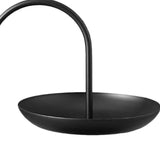 2 Tier Iron Fruit Serving Tray Waterproof Multi Tier Storage Platter for Coffee Table Party Black - Extra Image