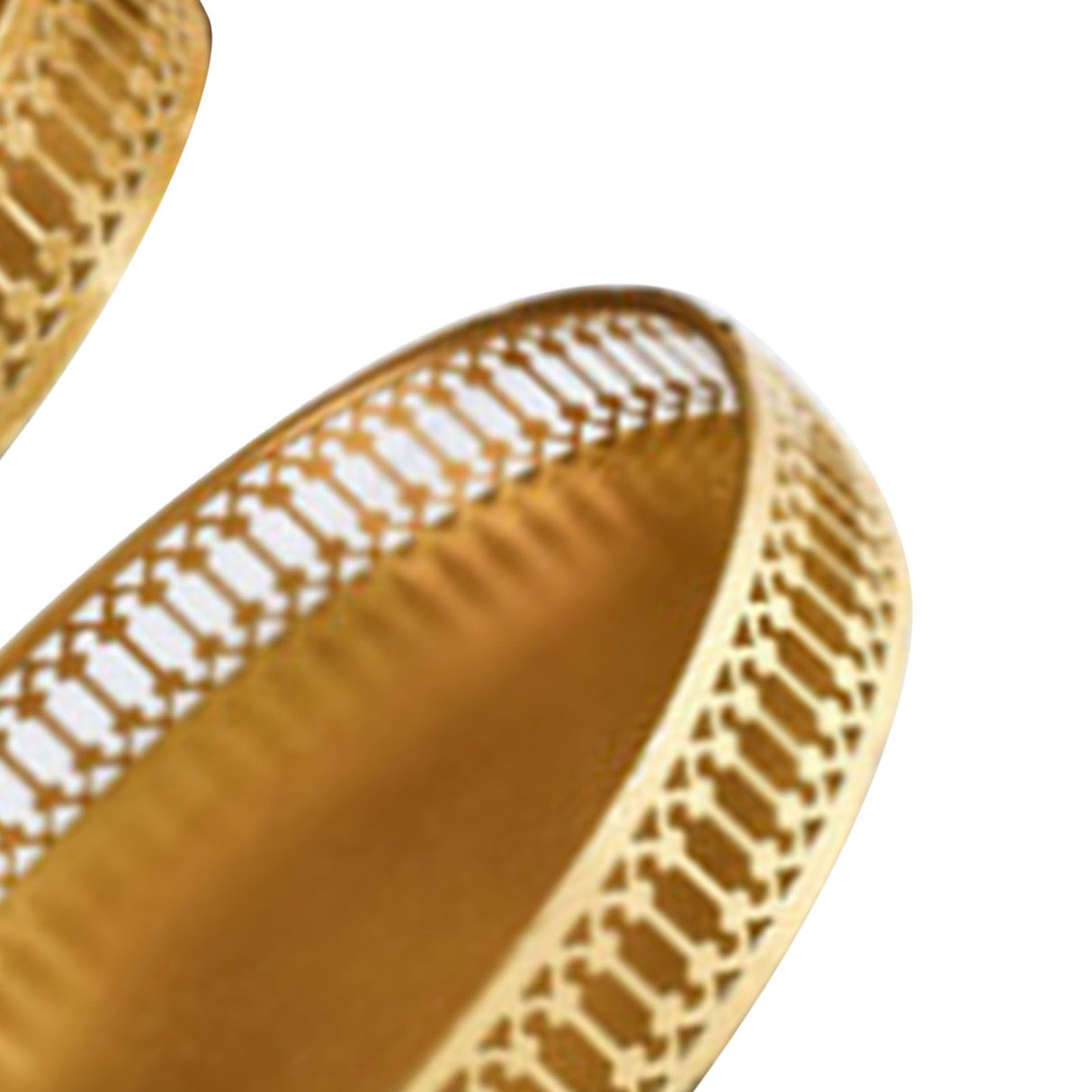 Double Layer Pastry Tray Decorative Copper Gold Biscuits Dessert Display Plate for Wedding Vertical Grain