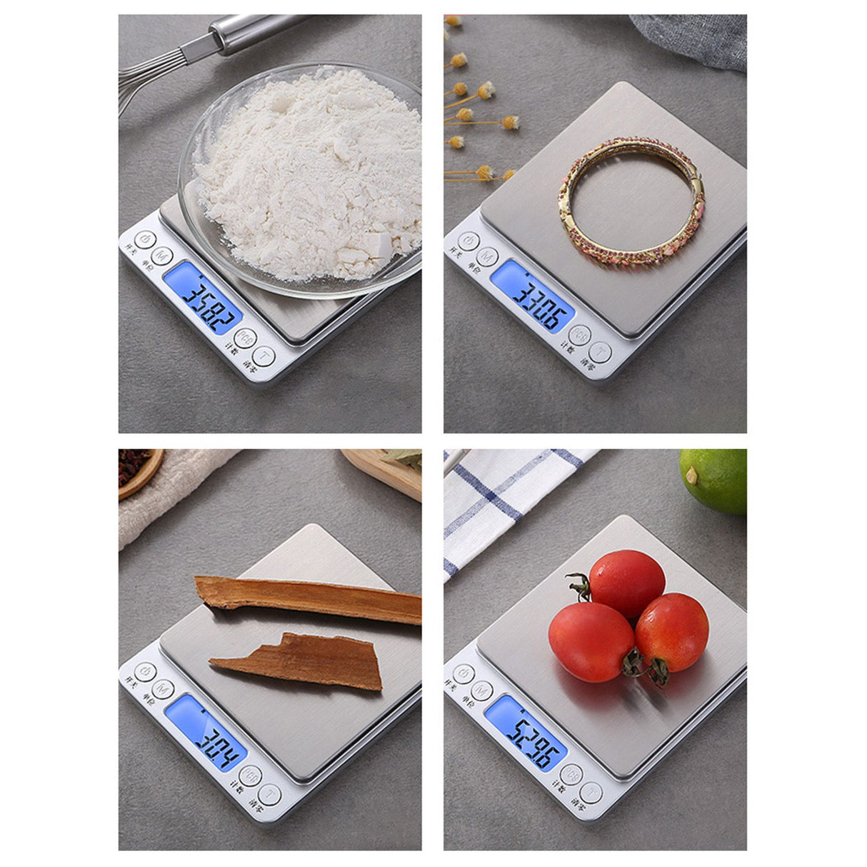 Kitchen Electronic Scale 0.1g High Accuracy Mini Portable LCD Display Digital Food Scale for Jewelry