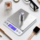 Kitchen Electronic Scale 0.1g High Accuracy Mini Portable LCD Display Digital Food Scale for Jewelry