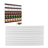 Coffee Capsule Strip Storage Organizing Wall Mounted Coffee Pod Holder Strip for Counter Kitchen Magnet White