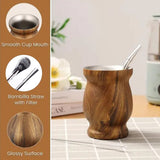 Gourd Cup Double Walled Stainless Steel Insulation Cup for Coffee Beverage Tea 8oz - Extra Image