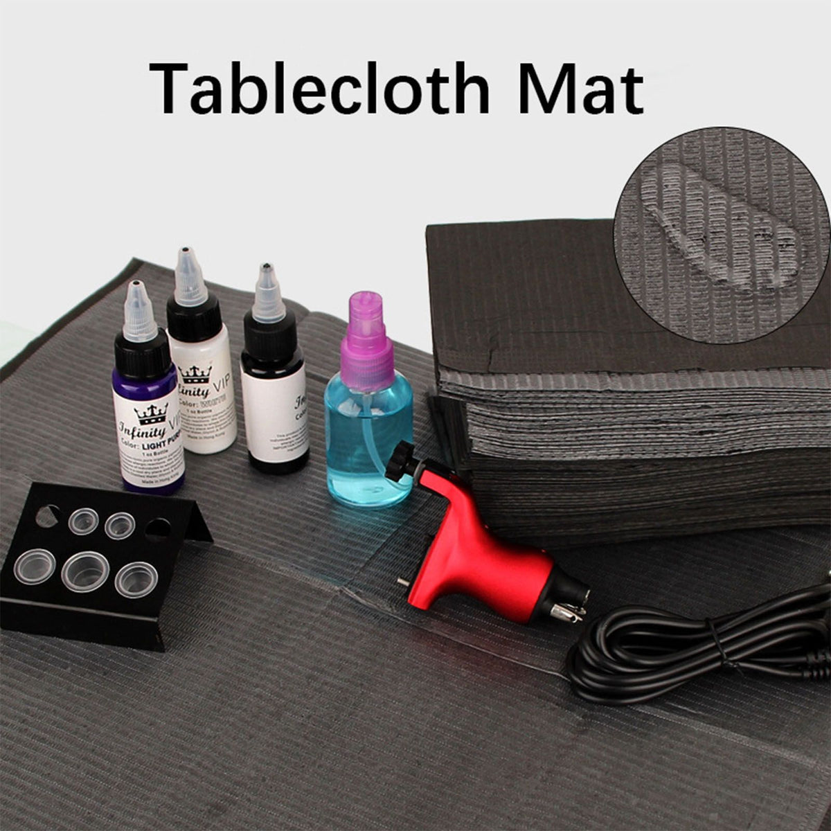 125PCS Tattoo Clean Pad Good Absorption Thick Cloth Disposable Tattoo Tablecloth for Tattooist Blue