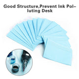 125PCS Tattoo Clean Pad Good Absorption Thick Cloth Disposable Tattoo Tablecloth for Tattooist Blue