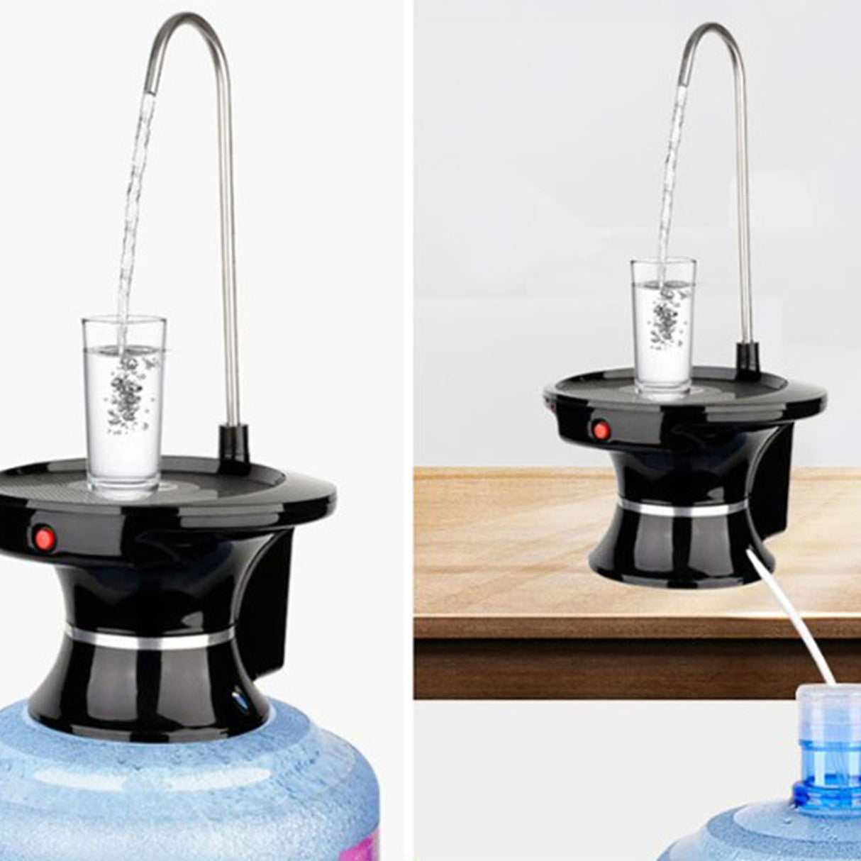 Electric Water Dispenser Pump Rechargeable Strong Power Fast Outflow Low Noise Large Tray Drinking Water Pump
