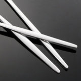 12Pcs Tableware Set Spoons Knives Forks Glossy 410 Stainless Steel Cutlery Set for Home Restaurant Silver - Close-Up Angle