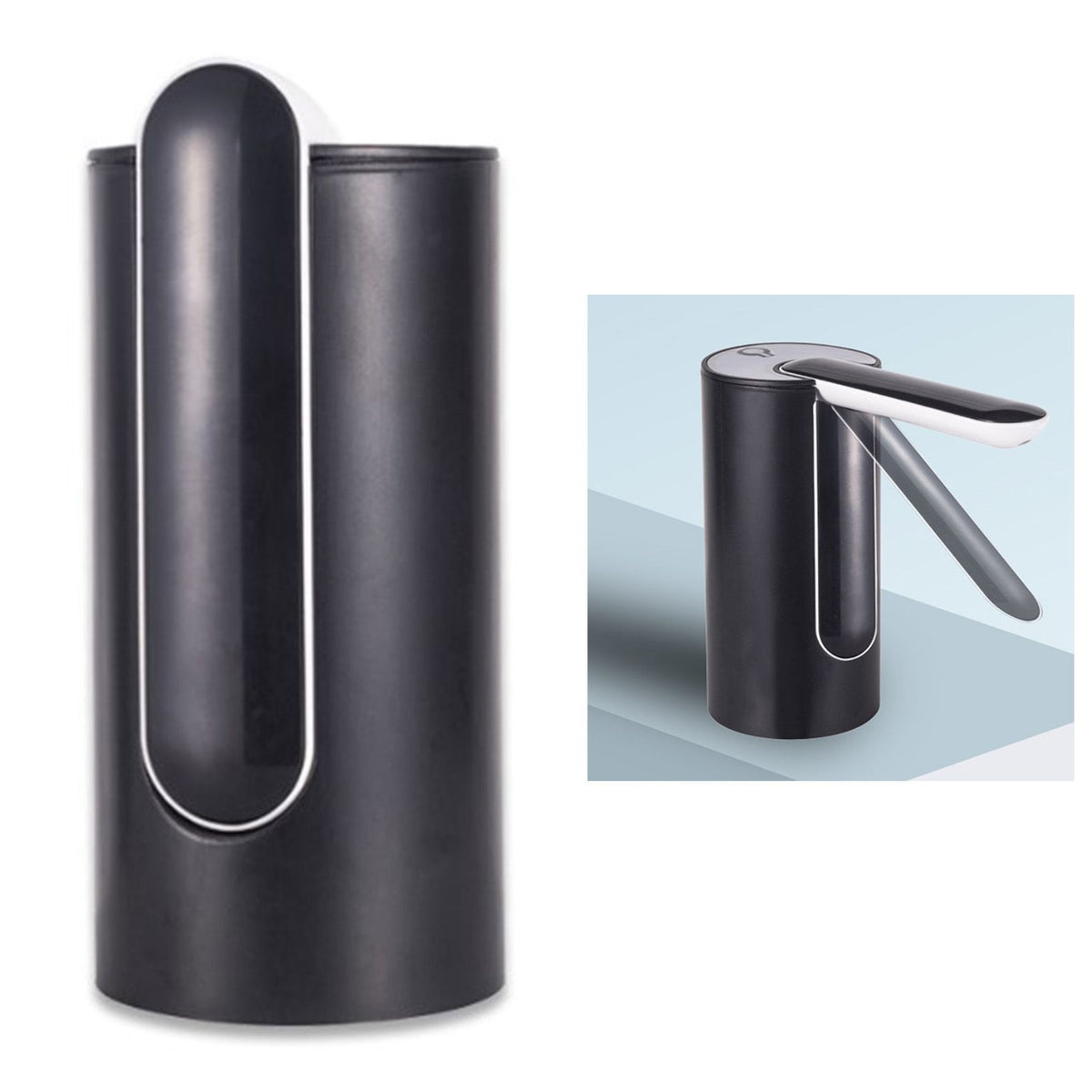 Water Bottle Dispenser Foldable USB Rechargeable Automatic Portable Electric Water Dispenser Pump Black 4W