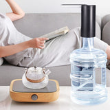 Water Bottle Dispenser Foldable USB Rechargeable Automatic Portable Electric Water Dispenser Pump Black 4W - 45-Degree Angle
