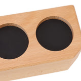 Tamping Station Beech Wood Tamper Mat Stand with Anti Slip Pad for Coffee Bar Accessories L