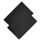 Bar Mat PVC Heat Insulation Drain Pad Black Bar Countertop Spill Mat for Bar Kitchen Restaurant Hotel