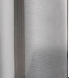 12L Rectangular Trash Can Lidless Living Room Kitchen Office Stainless Steel Dustbin Trash Can